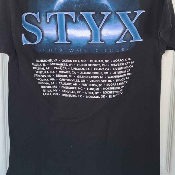 2019 Styx World Tour tee !00% cotton, excellent condition - Picture 4 of 5